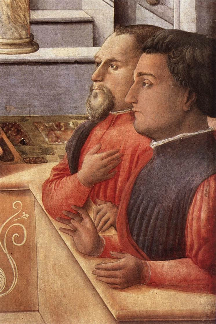 Annunciazione con due donatori inginocchiati - dettaglio 2, Galleria Nazionale d'Arte Antica, Rome